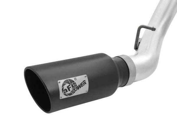 aFe Atlas Exhaust 4in Dual DPF-Back Al Steel w/ Black Tips 16-17 GM Diesel Truck V8-6.6L (td) LML - 49-04080-B thumbnail 5
