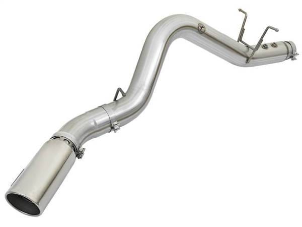 aFe ATLAS 5in DPF-Back Aluminized Steel Exhaust System w/Polished Tips 2017 GM Duramax 6.6L (td) L5P - 49-04085-P thumbnail 6