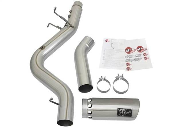 aFe ATLAS 5in DPF-Back Aluminized Steel Exhaust System w/Polished Tips 2017 GM Duramax 6.6L (td) L5P - 49-04085-P thumbnail 7
