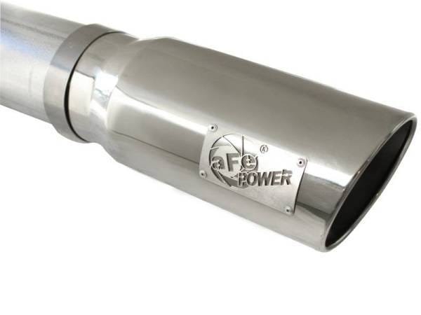 aFe ATLAS 5in DPF-Back Alum Steel Exhaust System Polished Tip GM Diesel Trucks 7.5-10 V8-6.6L td LMM - 49-04040-P thumbnail 4