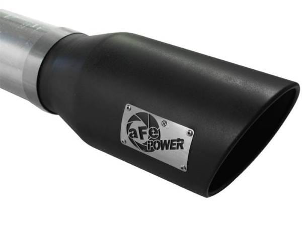 aFe Atlas Exhaust 5in DPF-Back Al Steel 11-13 GM Diesel Trucks V8-6.6L (td) LML (Blk Tip) - 49-04041-B thumbnail 2
