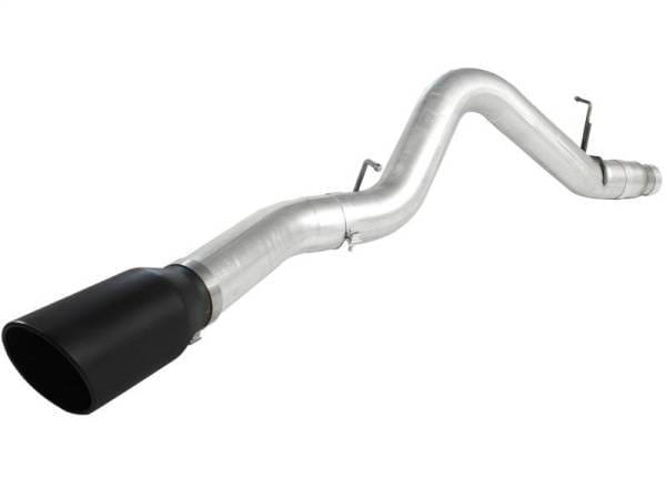 aFe Atlas Exhaust 5in DPF-Back Al Steel 11-13 GM Diesel Trucks V8-6.6L (td) LML (Blk Tip) - 49-04041-B thumbnail 4