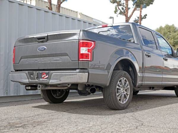 aFe Gemini XV 3in 304 SS Cat-Back Exhaust 15-20 Ford F-150 V6 2.7L/3.5 w/ Black Tips - 49-33123-B thumbnail 9