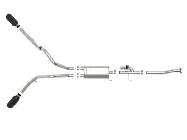 aFe Gemini XV 3in 304 SS Cat-Back Exhaust 15-20 Ford F-150 V6 2.7L/3.5 w/ Black Tips - 49-33123-B thumbnail 10