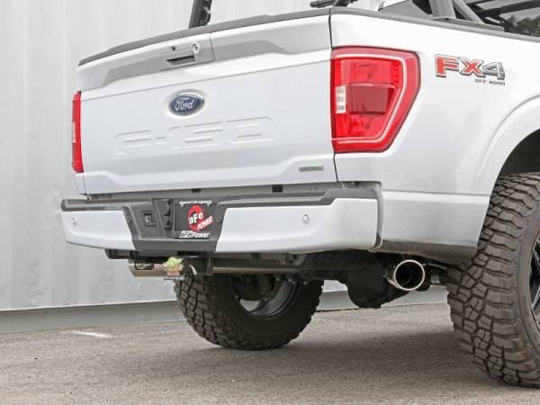 aFe Gemini XV 3in 304 SS Cat-Back Exhaust 2021 Ford F-150 V6 2.7L/3.5L (tt)/V8 5.0L w/ Polished Tips - 49-33129-P thumbnail 9