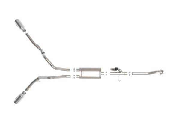 aFe Gemini XV 3in 304 SS Cat-Back Exhaust 2021 Ford F-150 V6 2.7L/3.5L (tt)/V8 5.0L w/ Polished Tips - 49-33129-P thumbnail 10