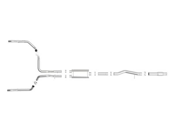 aFe Vulcan Series 4in-3in 304-SS Exhaust Cat-Back 2019 GM Silverado / Sierra 1500 V8-5.3L w/ OE Tips - 49-34101 thumbnail 5