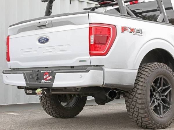 aFe Vulcan 3in 304 SS Cat-Back Exhaust 2021 Ford F-150 V6 2.7L/3.5L (tt)/V8 5.0L w/ Black Tips - 49-33126-B thumbnail 4