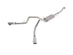 aFe Vulcan 3in 304 SS Cat-Back Exhaust 2021 Ford F-150 V6 2.7L/3.5L (tt)/V8 5.0L w/ Polished Tips - 49-33126-P