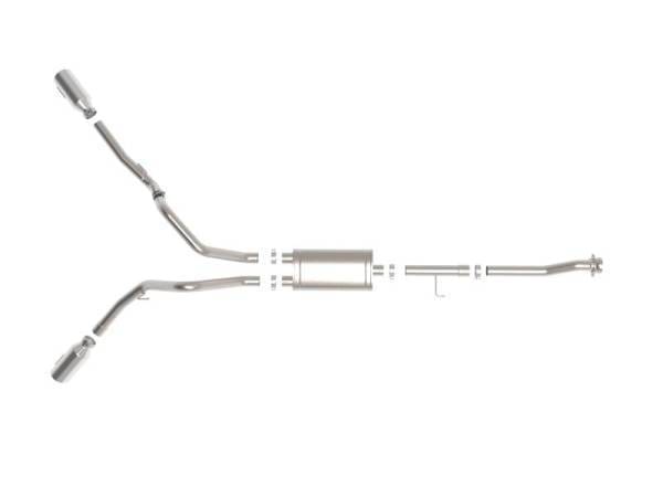 aFe Vulcan 3in 304 SS Cat-Back Exhaust 2021 Ford F-150 V6 2.7L/3.5L (tt)/V8 5.0L w/ Polished Tips - 49-33126-P thumbnail 6