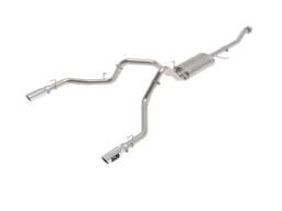 aFe Vulcan 3in 304 SS Cat-Back Exhaust 2021 Ford F-150 V6 2.7L/3.5L (tt)/V8 5.0L w/ Polished Tips - 49-33127-P