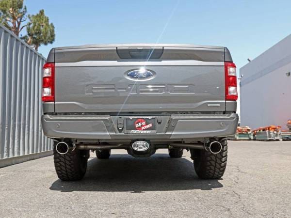 aFe Vulcan 3in 304 SS Cat-Back Exhaust 2021 Ford F-150 V6 2.7L/3.5L (tt)/V8 5.0L w/ Polished Tips - 49-33127-P thumbnail 5