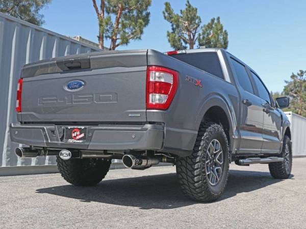 aFe Vulcan 3in 304 SS Cat-Back Exhaust 2021 Ford F-150 V6 2.7L/3.5L (tt)/V8 5.0L w/ Polished Tips - 49-33127-P thumbnail 6