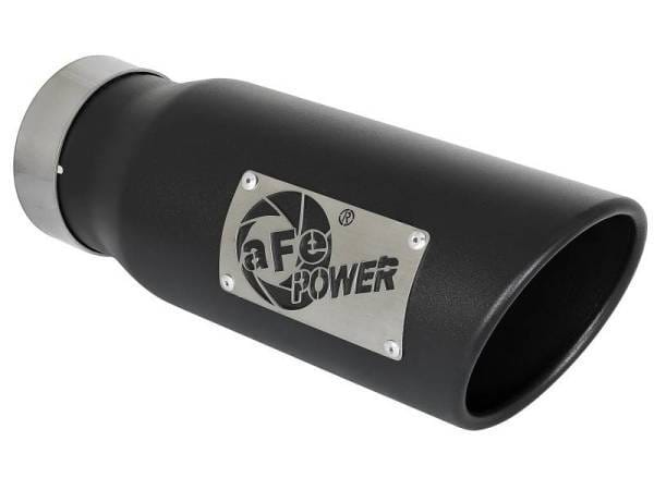 aFe Gemini XV 3in 304 SS Cat-Back Exhaust 2021 Ford F-150 V6 2.7L/3.5L (tt)/V8 5.0L w/ CO Black Tips - 49-33129-B thumbnail 2