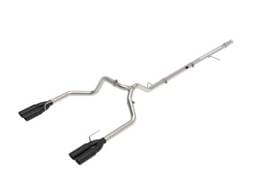 aFe Vulcan Series 3in 304SS DPF-Back 20-21 GM Trucks L6-3.0L (td) LM2 - Dual Black Tip - 49-34130-B