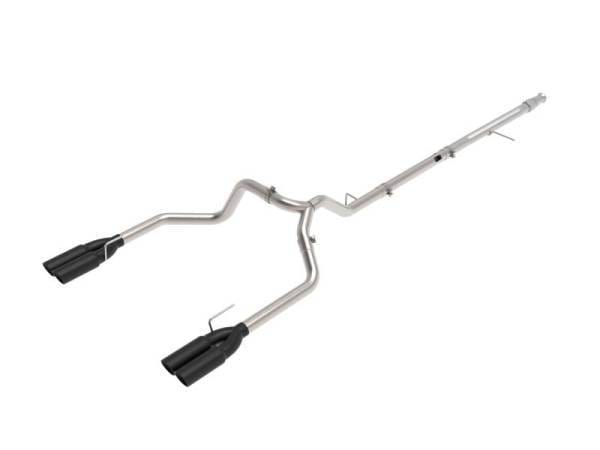 aFe Vulcan Series 3in 304SS DPF-Back 20-21 GM Trucks L6-3.0L (td) LM2 - Dual Black Tip - 49-34130-B
