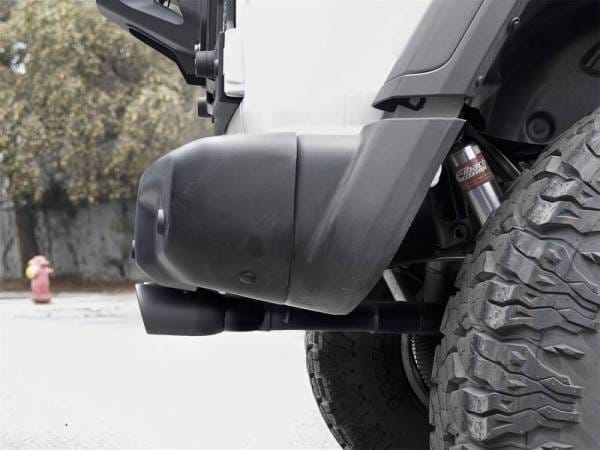 aFe Rebel Series 2.5in. 304 SS C/B Exhaust System 2018 Jeep Wrangler (JL) V6-3.6L - Black Tip - 49-38071-B thumbnail 3