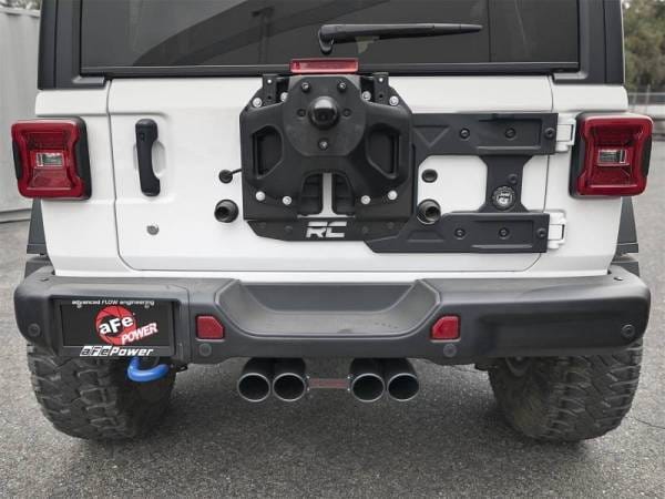 aFe Rebel Series 2.5in. 304 SS C/B Exhaust System 2018 Jeep Wrangler (JL) V6-3.6L - Black Tip - 49-38071-B thumbnail 5