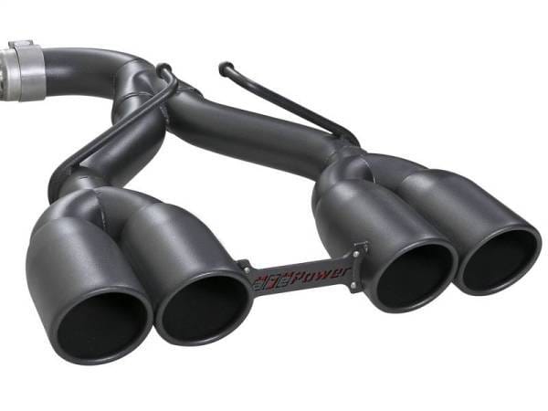 aFe Rebel Series 2.5in. 304 SS C/B Exhaust System 2018 Jeep Wrangler (JL) V6-3.6L - Black Tip - 49-38071-B thumbnail 6