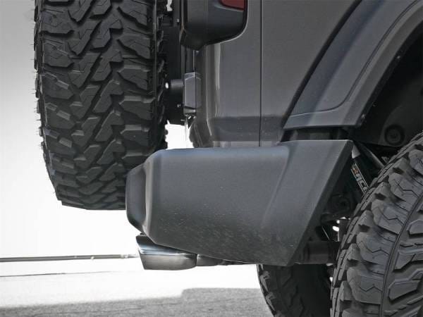 aFe Rebel Series 2.5in. 304 SS C/B Exhaust System 2018 Jeep Wrangler (JL) V6-3.6L - Polished Tip - 49-38071-P thumbnail 2