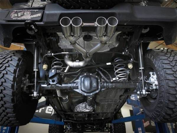 aFe Rebel Series 2.5in. 304 SS C/B Exhaust System 2018 Jeep Wrangler (JL) V6-3.6L - Polished Tip - 49-38071-P thumbnail 3