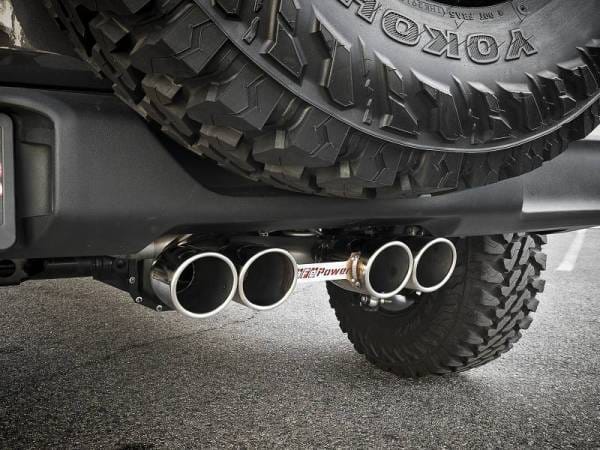 aFe Rebel Series 2.5in 304 SS Cat-Back Exhaust w/ Polished Tip 18-20 Jeep Wrangler (JL) - 49-38073-P thumbnail 2