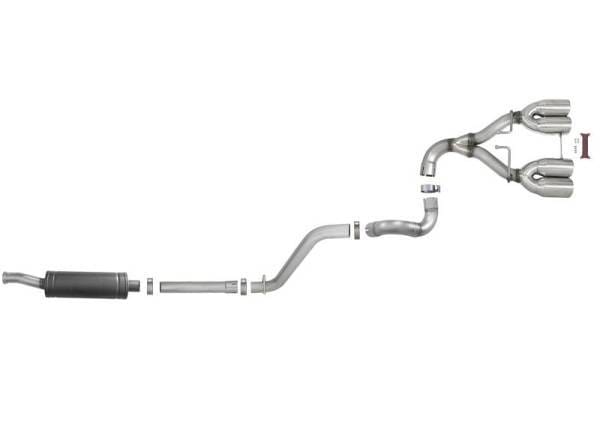 aFe Rebel Series 2.5in 304 SS Cat-Back Exhaust w/ Polished Tip 18-20 Jeep Wrangler (JL) - 49-38073-P thumbnail 6
