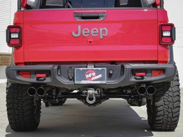 aFe Vulcan Series 3in-2-1/2in 304 SS Cat-Back 2020 Jeep Gladiator (JT) V6-3.6L w/ Black Tips - 49-38084-B thumbnail 4