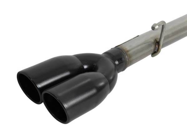 aFe Gemini XV 3in 304 SS Cat-Back Exhaust w/ Cutout 19-21 GM Silverado/Sierra 1500 V8- w/ Black Tips - 49-34139-B thumbnail 5
