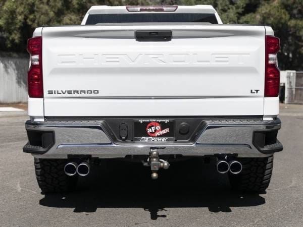 aFe Gemini XV 3in 304 SS Cat-Back Exhaust w/ Cutout 19-21 GM Silverado/Sierra 1500 V8- w/ Black Tips - 49-34139-B thumbnail 7