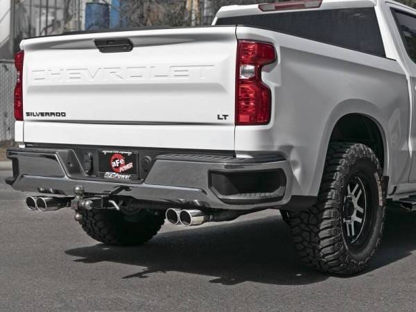 aFe Gemini XV 3in 304 SS Cat-Back Exhaust w/ Cutout 19-21 GM Silverado/Sierra 1500 V8- w/ Black Tips - 49-34139-P thumbnail 6