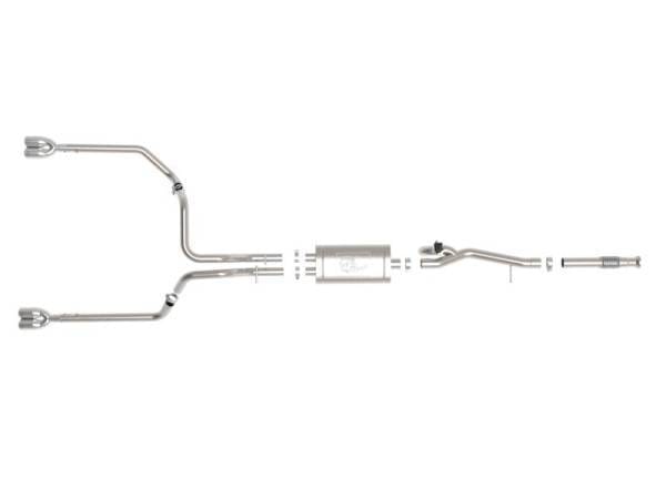 aFe Gemini XV 3in 304 SS Cat-Back Exhaust w/ Cutout 19-21 GM Silverado/Sierra 1500 V8- w/ Black Tips - 49-34139-P thumbnail 9