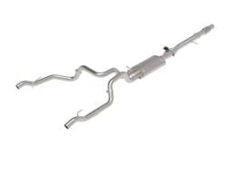 aFe Gemini XV 4in to Dual 3in 304 SS Cat-Back Exhaust w/ Cutout 19-21 GM Silverado/Sierra V8-6.2L - 49-34140
