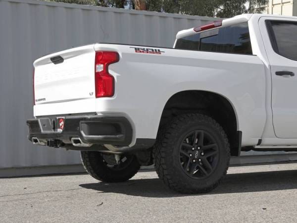 aFe Gemini XV 4in to Dual 3in 304 SS Cat-Back Exhaust w/ Cutout 19-21 GM Silverado/Sierra V8-6.2L - 49-34140 thumbnail 3