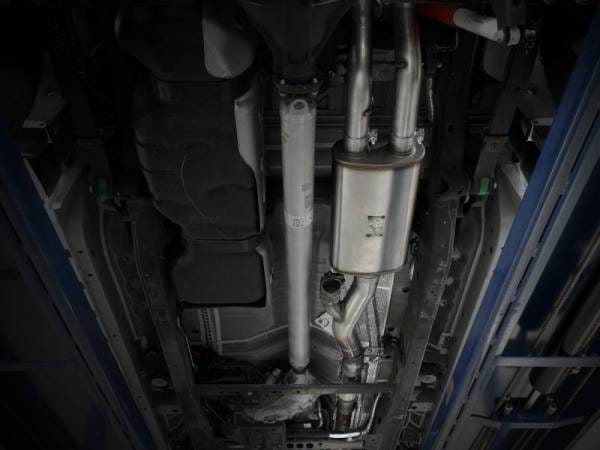 aFe Gemini XV 4in to Dual 3in 304 SS Cat-Back Exhaust w/ Cutout 19-21 GM Silverado/Sierra V8-6.2L - 49-34140 thumbnail 4
