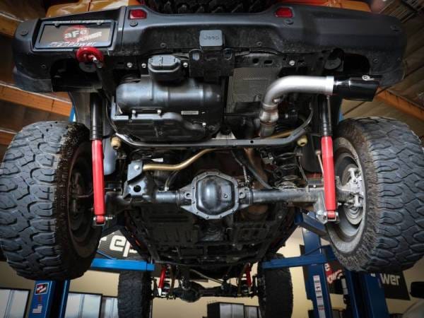 aFe 20-21 Jeep Wrangler Large Bore-HD 3in 304 Stainless Steel DPF-Back Exhaust System - Black Tip - 49-38092-B thumbnail 4