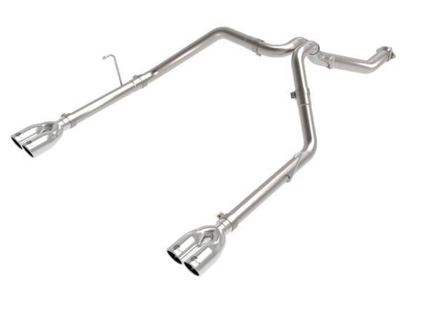 aFe Vulcan Series 3in 304SS Cat-Back 21 Jeep Gladiator V6-3.0L (td) - Dual Polished Tip - 49-38095-P