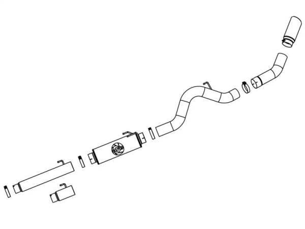 aFe MACHForce XP Exhaust 5in Cat-Back SS 04.5-07 Dodge Diesel Trucks L6-5.9L (td) - 49-42012 thumbnail 7