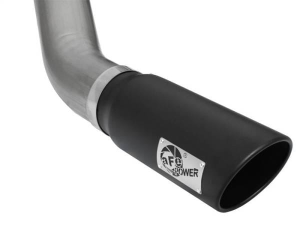aFe MACHForce XP Exhaust Large Bore 5in DPF-Back SS 13-15 Dodge Trucks L6-6.7L (td) *Black Tip - 49-42051-1B thumbnail 4