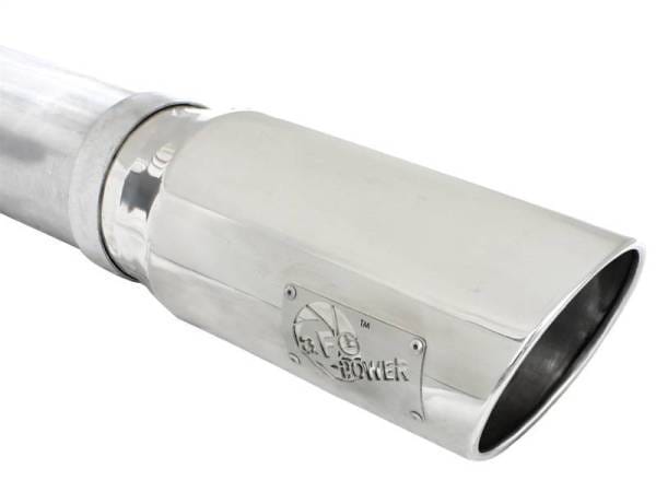 aFe MACHForce XP 5in DPF-Back SS Exht Dodge RAM 13-14 6.7L (td) Mega Cab w/ Polished Tip - 49-42039-P thumbnail 2