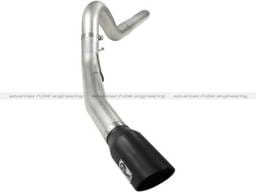 aFe MACHForce XP 5in DPF-Back Stainless Steel Exh Sys, Black tip,Ford Diesel Trucks 08-10 V8-6.4L - 49-43054-B