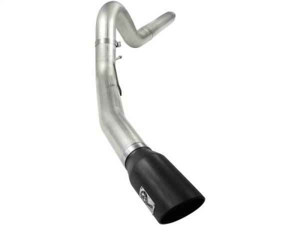 aFe MACHForce XP 5in DPF-Back Stainless Steel Exh Sys, Black tip,Ford Diesel Trucks 08-10 V8-6.4L - 49-43054-B thumbnail 2