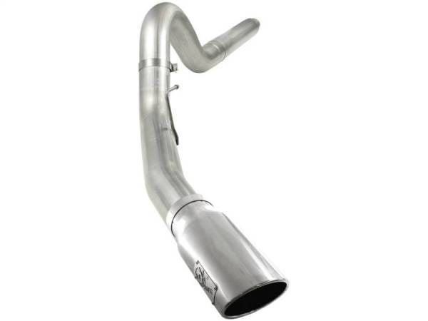 aFe MACHForce XP 5in DPF-Back Stainless Steel Exh Sys, polished tip,Ford Diesel Trucks 08-10 V8-6.4L - 49-43054-P thumbnail 2