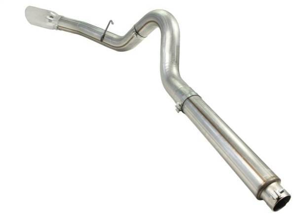 aFe MACHForce XP 5in DPF-Back Stainless Steel Exh Sys, polished tip,Ford Diesel Trucks 08-10 V8-6.4L - 49-43054-P thumbnail 4