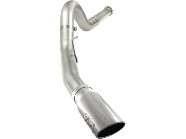 aFe MACHForce XP 5in DPF-Back Stainless Steel Exh Sys, polished tip,Ford Diesel Trucks 11-14 V8-6.7L - 49-43055-P thumbnail 2