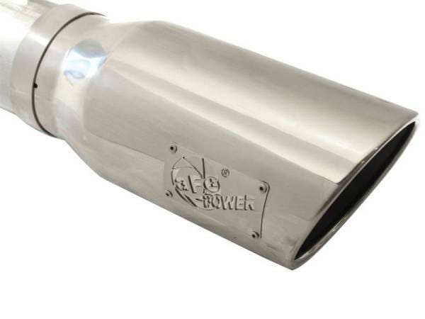 aFe MACHForce XP 5in DPF-Back Stainless Steel Exh Sys, polished tip,Ford Diesel Trucks 11-14 V8-6.7L - 49-43055-P thumbnail 5