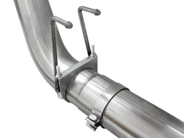 aFe MACHForce XP Exhaust 5in DPF-Back Stainless Steel Exht 2015 Ford Turbo Diesel V8 6.7L Black Tip - 49-43064-B thumbnail 2
