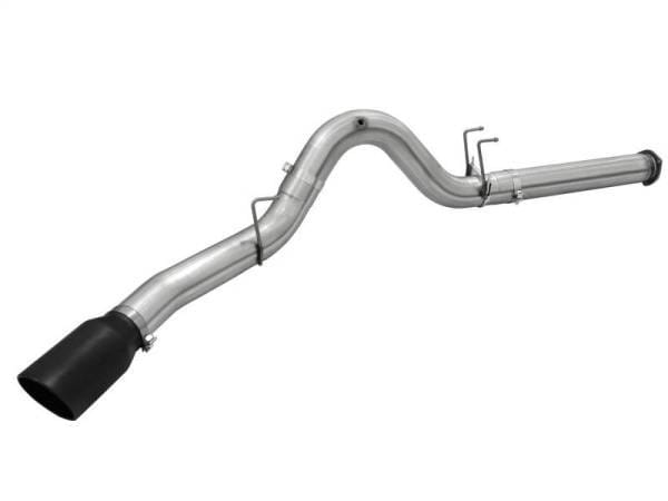 aFe MACHForce XP Exhaust 5in DPF-Back Stainless Steel Exht 2015 Ford Turbo Diesel V8 6.7L Black Tip - 49-43064-B thumbnail 4