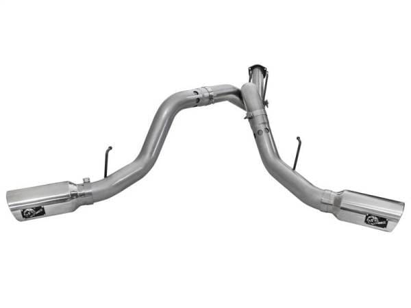 aFe LARGE BORE HD 4in 409-SS DPF-Back Exhaust w/Polished Tip 11-14 Ford Diesel Trucks V8-6.7L (td) - 49-43065-P thumbnail 2