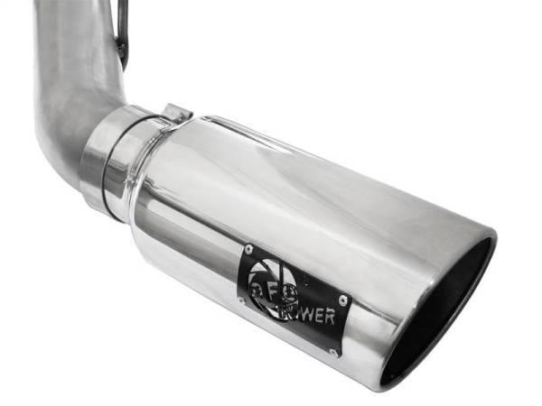 aFe LARGE BORE HD 4in 409-SS DPF-Back Exhaust w/Polished Tip 11-14 Ford Diesel Trucks V8-6.7L (td) - 49-43065-P thumbnail 3